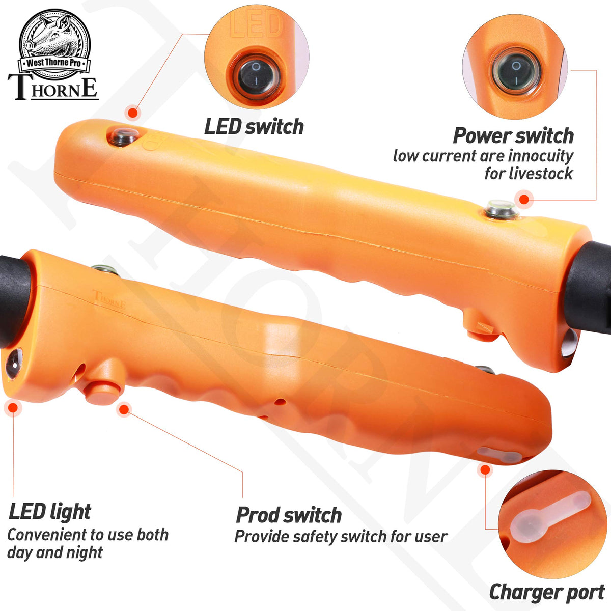West Thorne Pro rechargeable battery for longer use in stables and fields