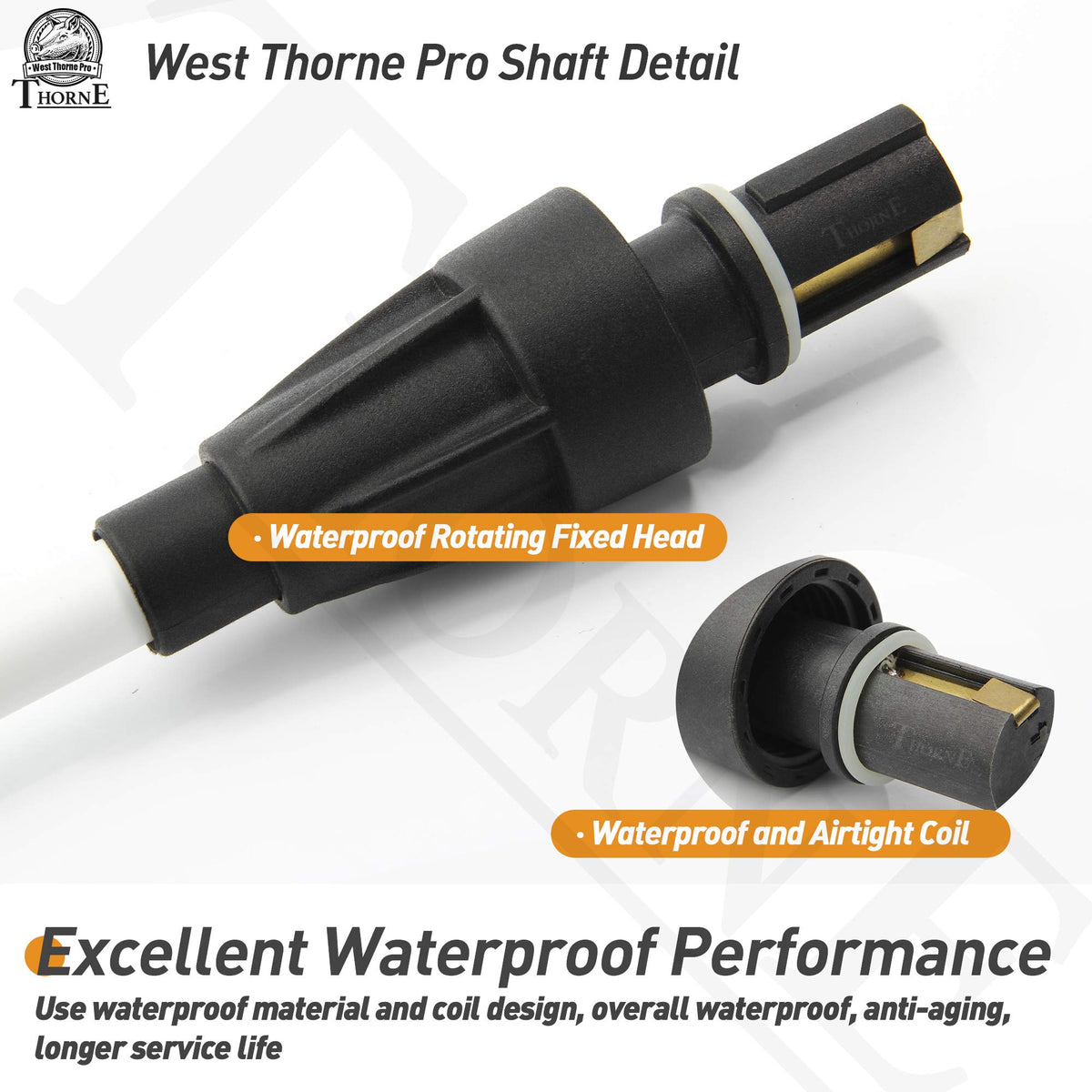 West Thorne Pro X Series assembly guide shows quick shaft setup.