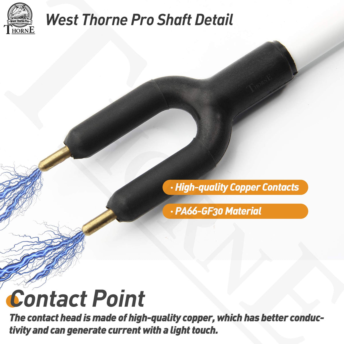Modular shaft length assembly for West Thorne Pro X Series cattle prod.