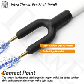 Modular shaft length assembly for West Thorne Pro X Series cattle prod.