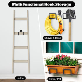 West Bay anti-tangle hose holder prevents kinks for easy unwinding.