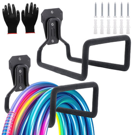 West Bay two-pack garden hose holder wall mount keeps hoses organized and accessible.