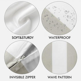 Western Home striped pillow cover suitable for indoor and outdoor decor.