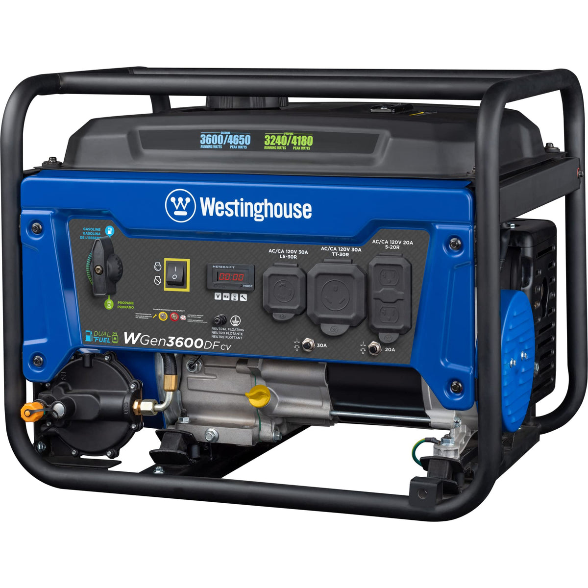 Westinghouse cast-iron sleeve engine built for durability.