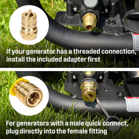 Westinghouse quick-connect adaptor enabling tool-free secure hose attachment