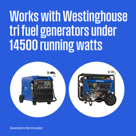 Westinghouse tri fuel generator connection showing compatibility and easy fuel switching
