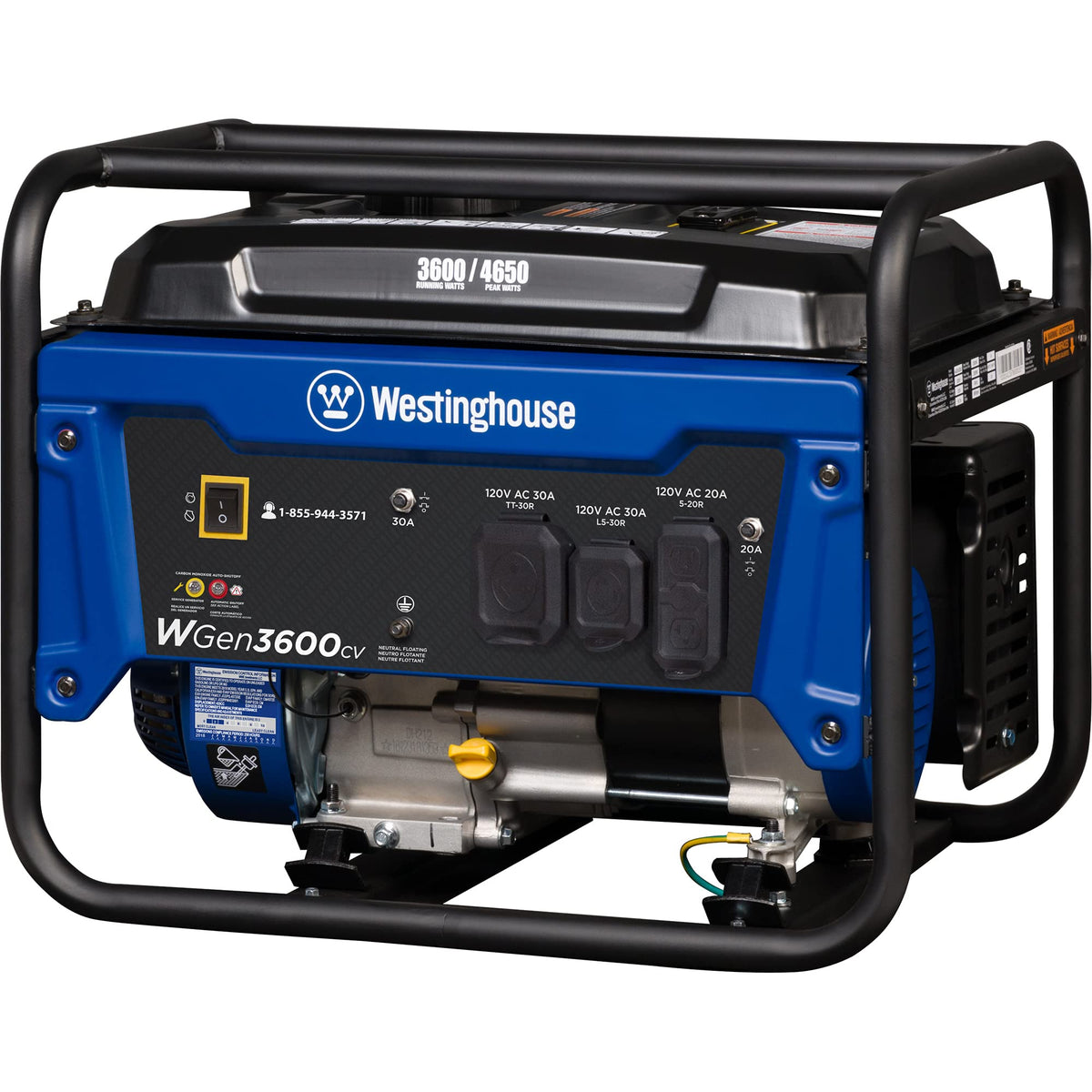 Westinghouse WGen3600CV cast iron sleeve highlights durability