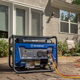 Westinghouse WGen3600CV duplex and RV outlets for versatile camp power