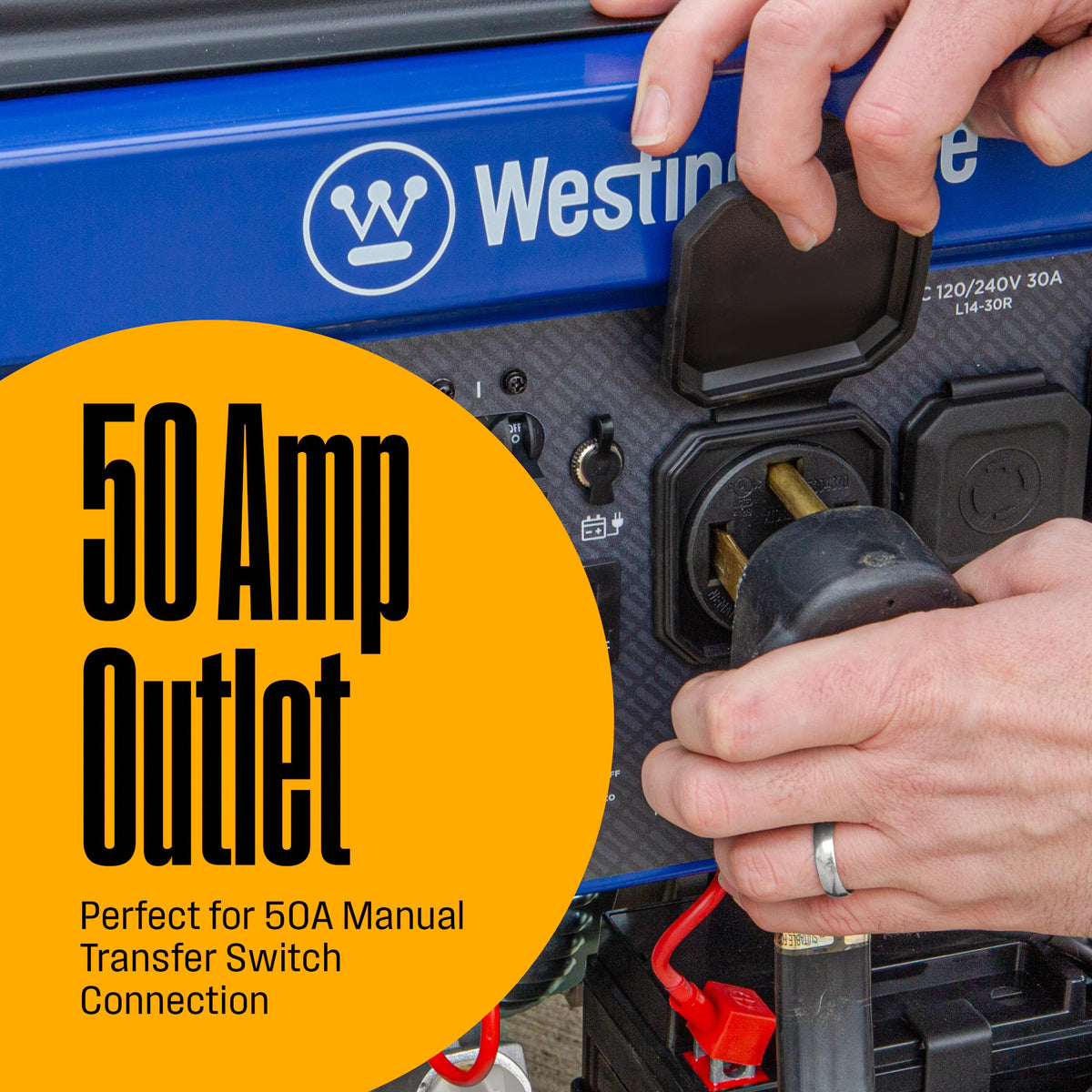 Westinghouse WGen9500DFc 1450R outlet for high-demand connections