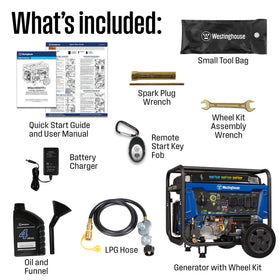 Westinghouse WGen9500TFC 6.6-gallon tank for long runtime
