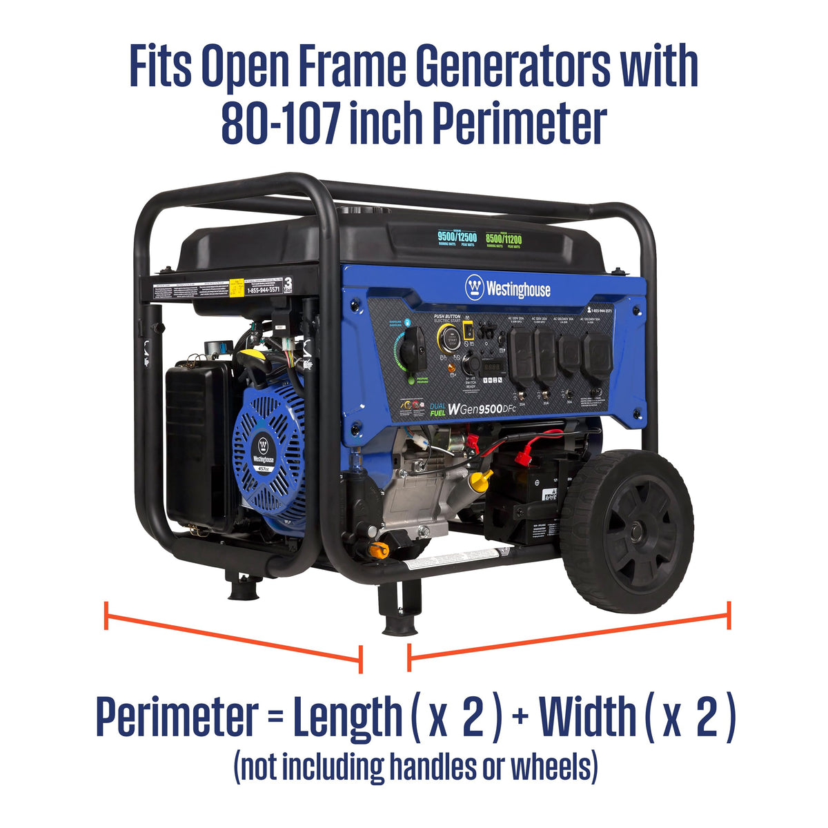 Fits Westinghouse open-frame models including 11500 Series and ecoGen10000.