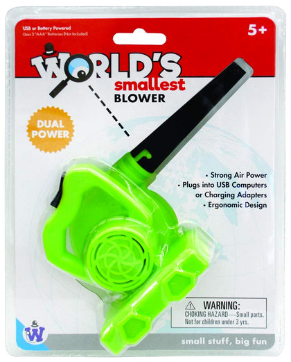 Westminster World's Smallest Blower in action for precise keyboard dusting.