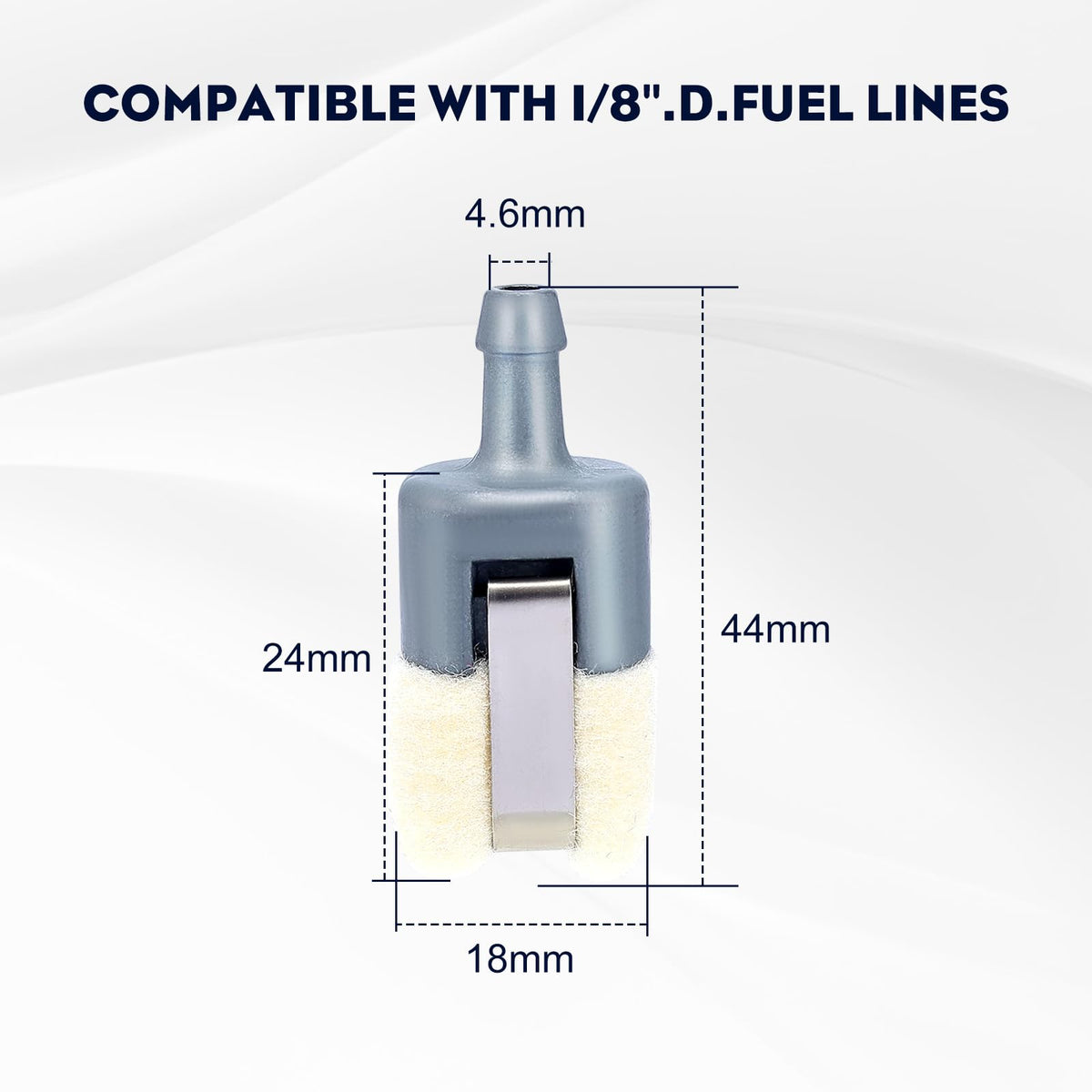 Echo SRM210 compatibility: felt filter for reliable fuel delivery.