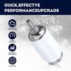 Wetenex fuel filter in trimmer assembly demonstrates clean fuel flow during operation.