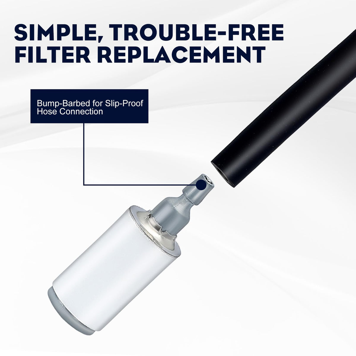 Wetenex fuel filter compatible with Poulan and Husqvarna, ensuring seamless compatibility.