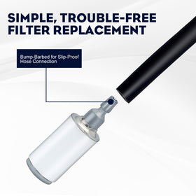 Wetenex fuel filter compatible with Poulan and Husqvarna, ensuring seamless compatibility.