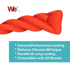 WETOOLPLUS close-up of twisted line texture emphasizes durable construction and consistent cutting.