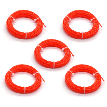 WETOOLPLUS 0.095-inch twisted line packaging shows a 5-pack for versatile yard work.