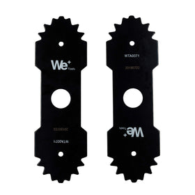 WETOOLPLUS 638006008 heavy-duty edger blades with double sides for longer life.