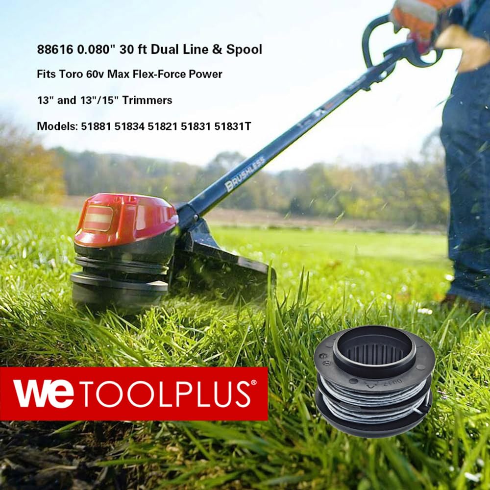 WETOOLPLUS compatible with Toro 60V models 51881, 51834, 51821, 51831