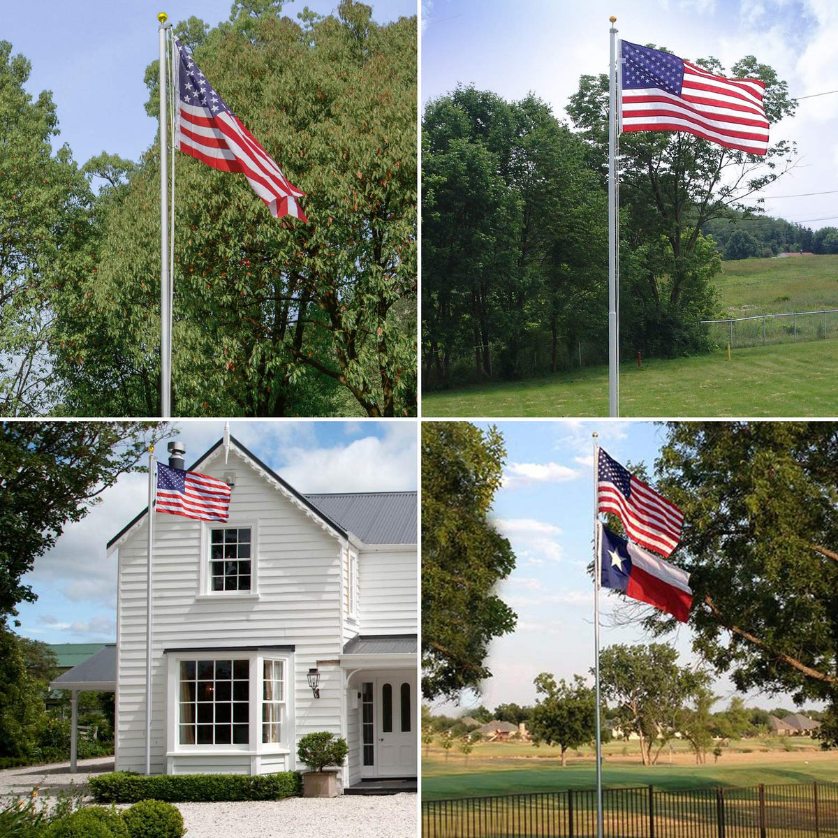 WeValor flag pole kit ground sleeve installation demonstrates easy in-ground setup.