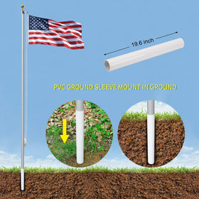 WeValor 3x5 polyester flag included with UV protection for lasting color.