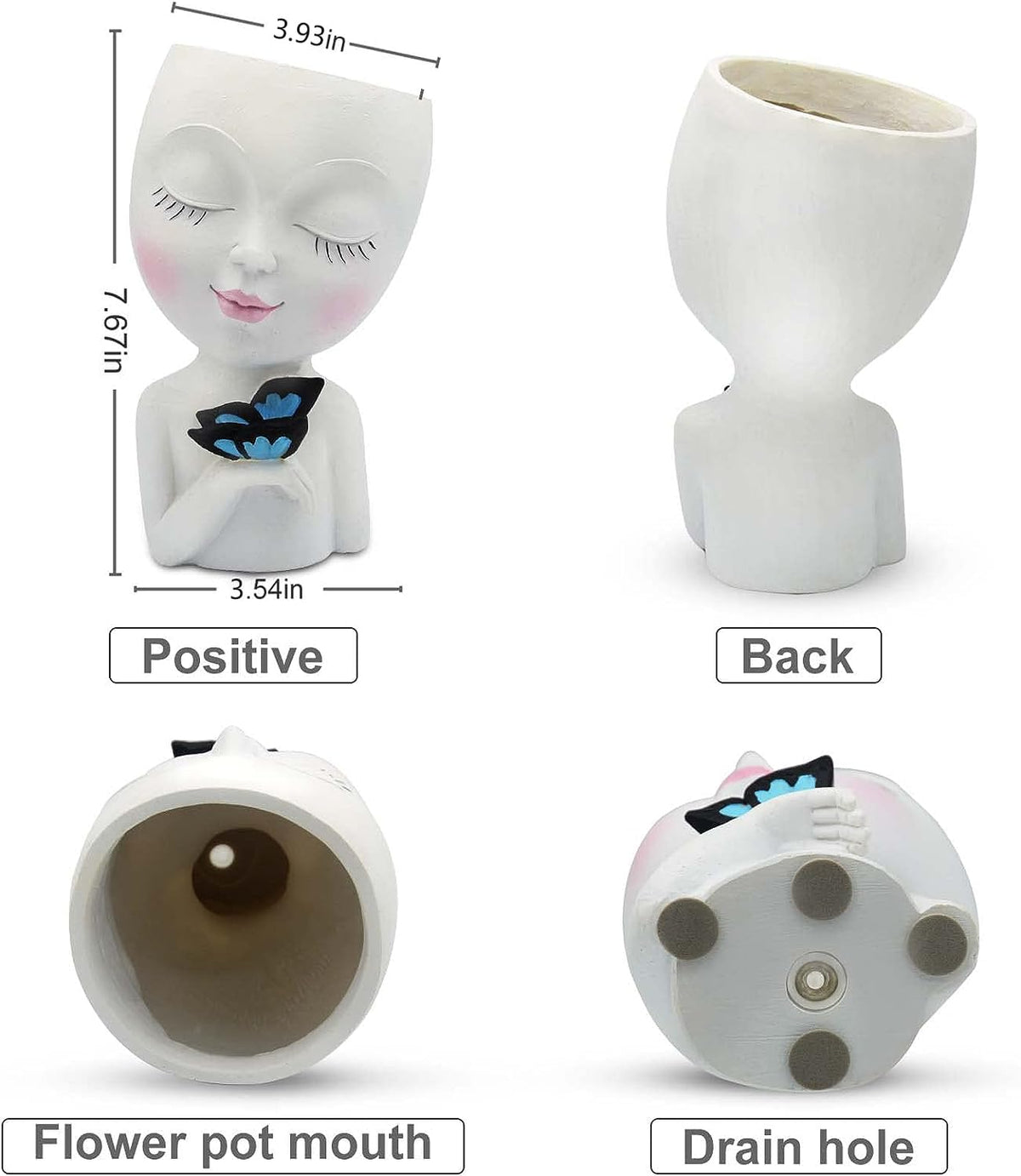 WEWEOW face planter makes a charming gift for plant lovers