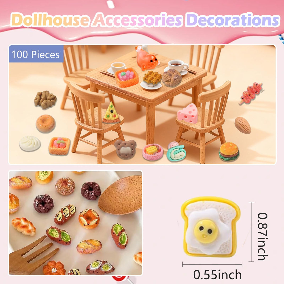 Wewwewa resin cake topper charms for festive dessert displays