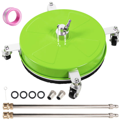 Wexo Palindrog 14-inch surface cleaner with four wheels for fast, even driveway cleaning