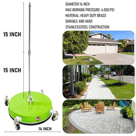Wexo Palindrog 14-inch surface cleaner shows rust-resistant stainless steel and surface protection