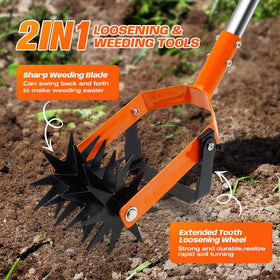 Wexoride extendable handle offers ergonomic height adjustment for comfortable gardening.