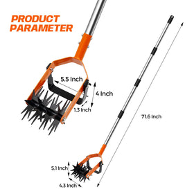 Wexoride multi-function gardening tool combines loosening, weeding, and planting.