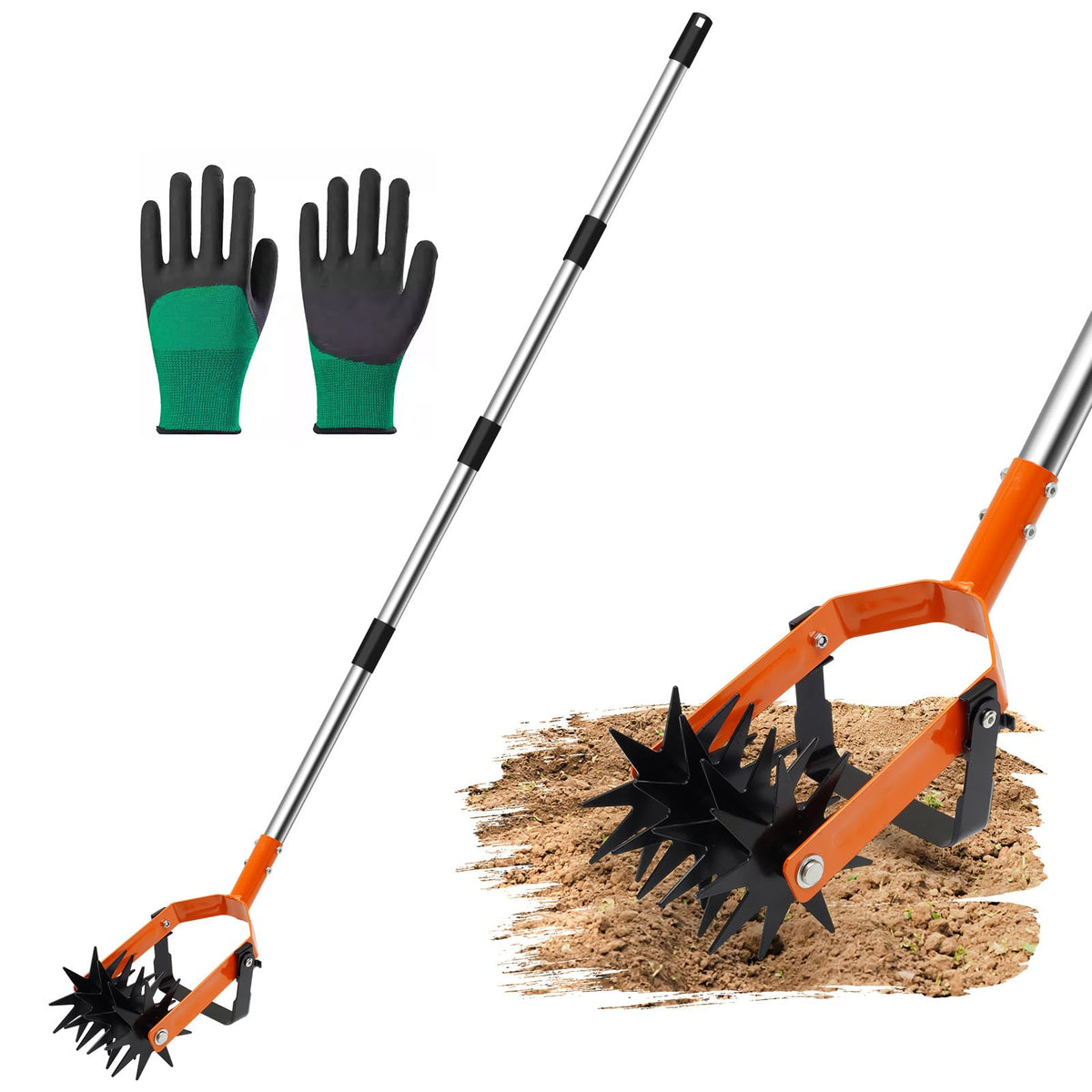 Wexoride rotary cultivator with star blades for fast soil aeration.