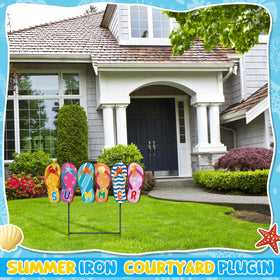 Weysat outdoor decor accent brings summer vibe to lawns, porches, or patios.