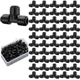 Weysat 1/4‑inch drip tee connector for leak-free irrigation