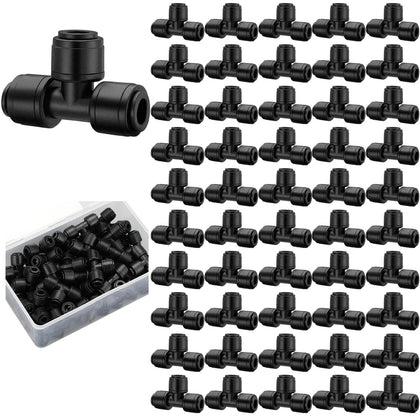 Weysat 1/4‑inch drip tee connector for leak-free irrigation
