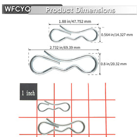 WFCYQ Bow Tie Lock Cotter Pin 194209 for deck linkage compatibility