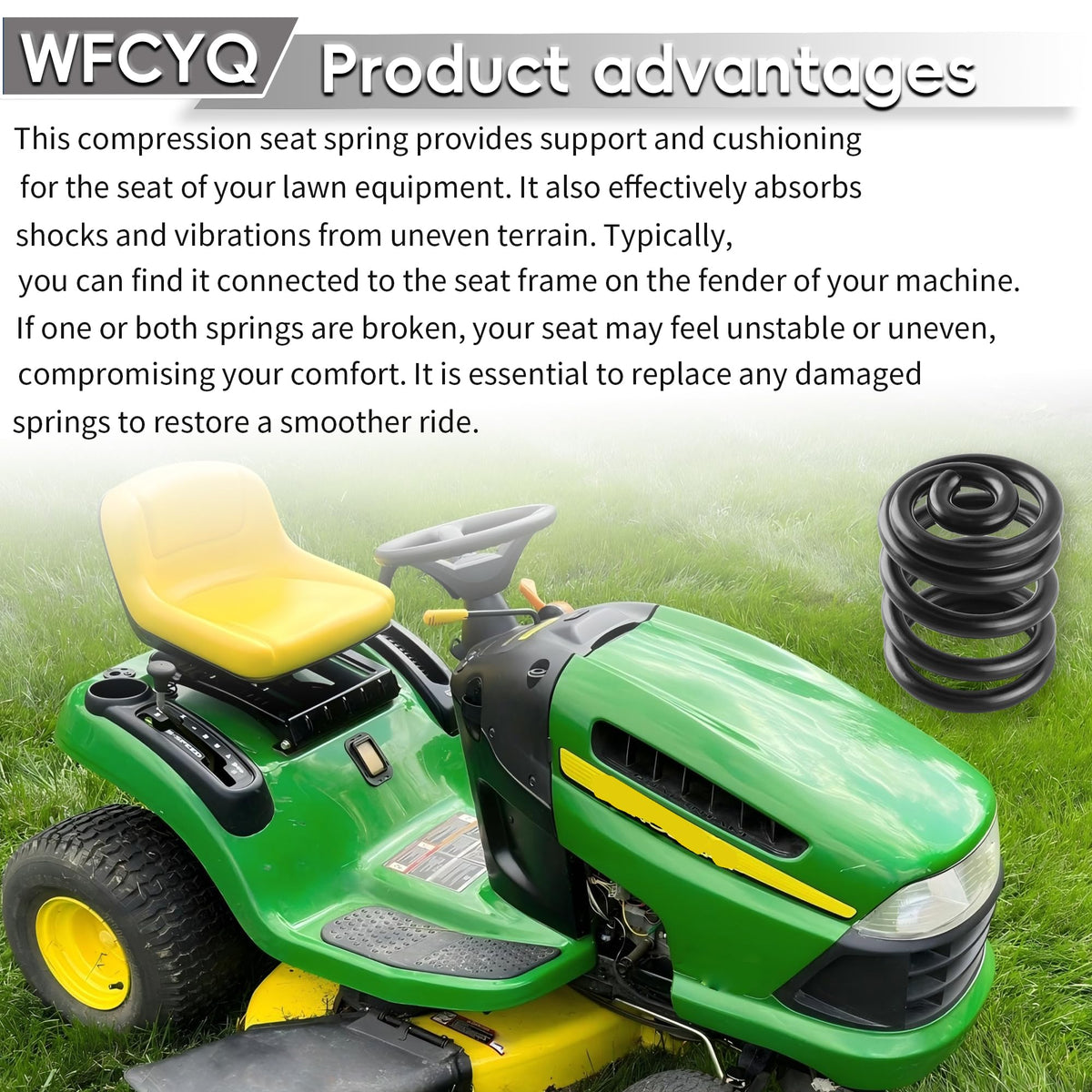 WFCYQ two-pack seat spring provides durable, easy installation