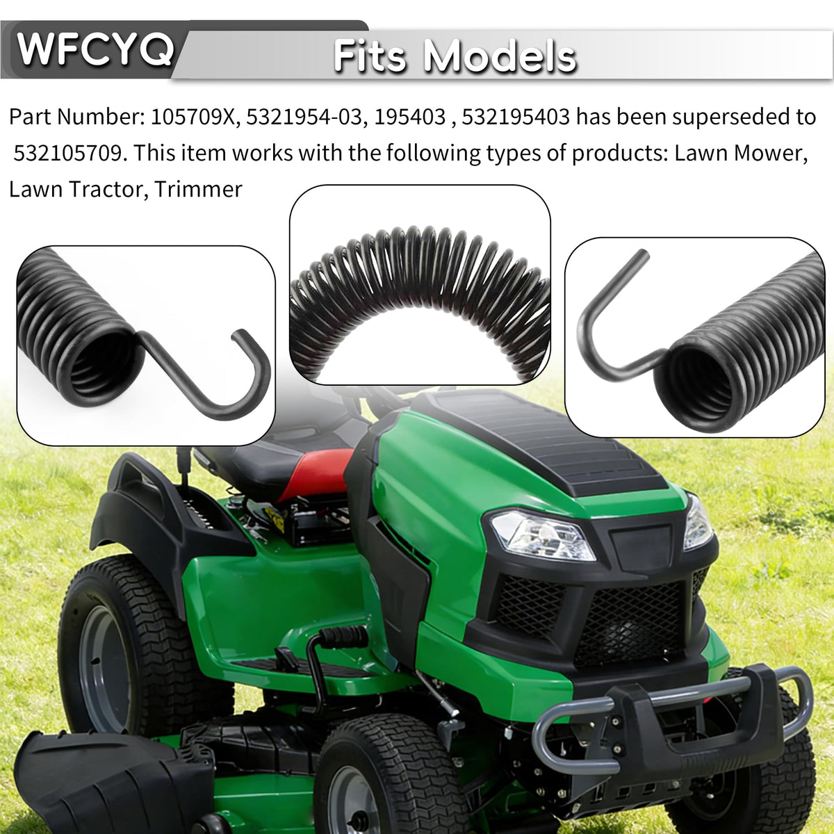 WFCYQ husqvarna-idler-spring-105709x-195403 ensures reliable mower operation.