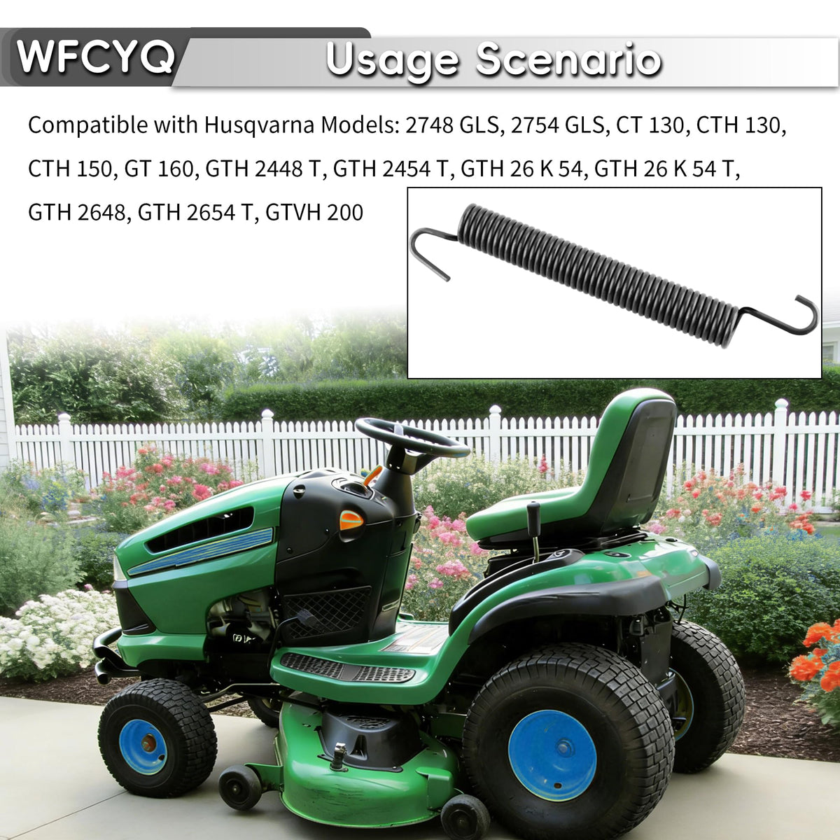 WFCYQ lawn-tractor-idler-spring-pack-2 provides spare replacement.