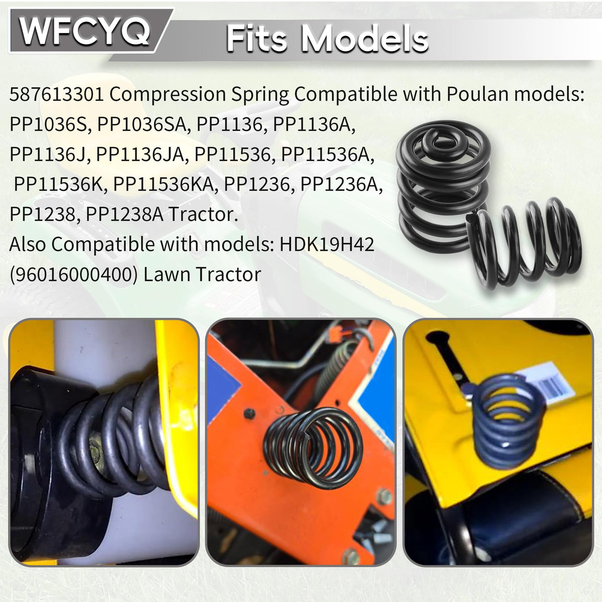 WFCYQ HDK19H42 seat spring reduces wobble and travel