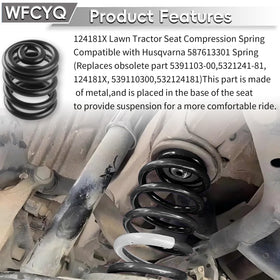 WFCYQ seat spring for Poulan PP1036/1136 series boosts seat support