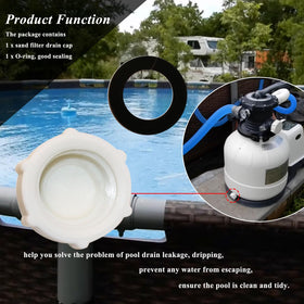 WFCYX durable drain-cap material resists wear for long-lasting pool use.