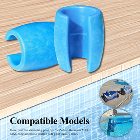 WFCYX R0526800 hose float mounted on a pool hose to keep cleaner upright