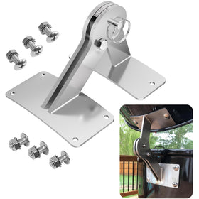 WFCYX stainless lid hinge kit on Weber grill improves lid alignment