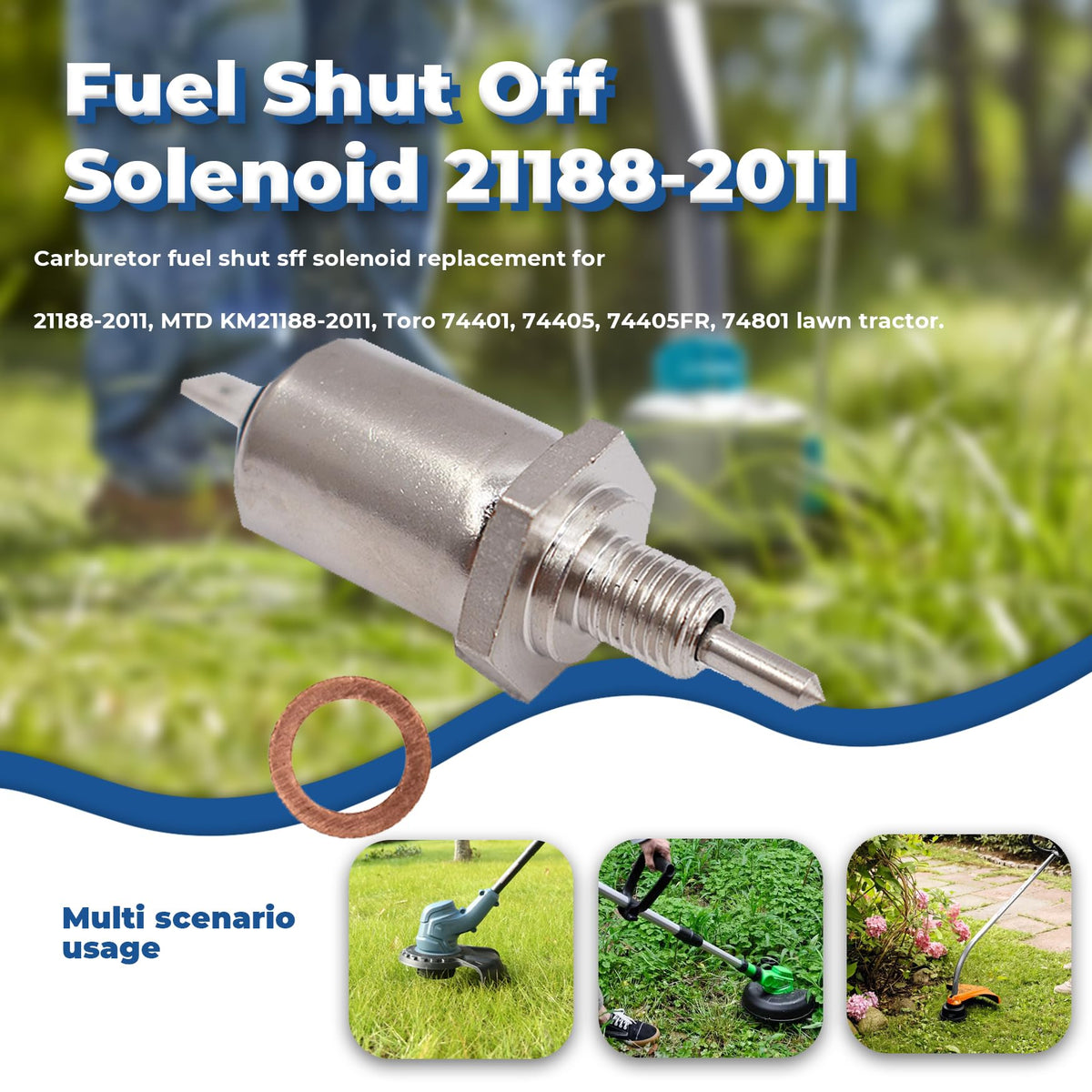 WFLNHB packaging for carburetor solenoid emphasizes straightforward replacement
