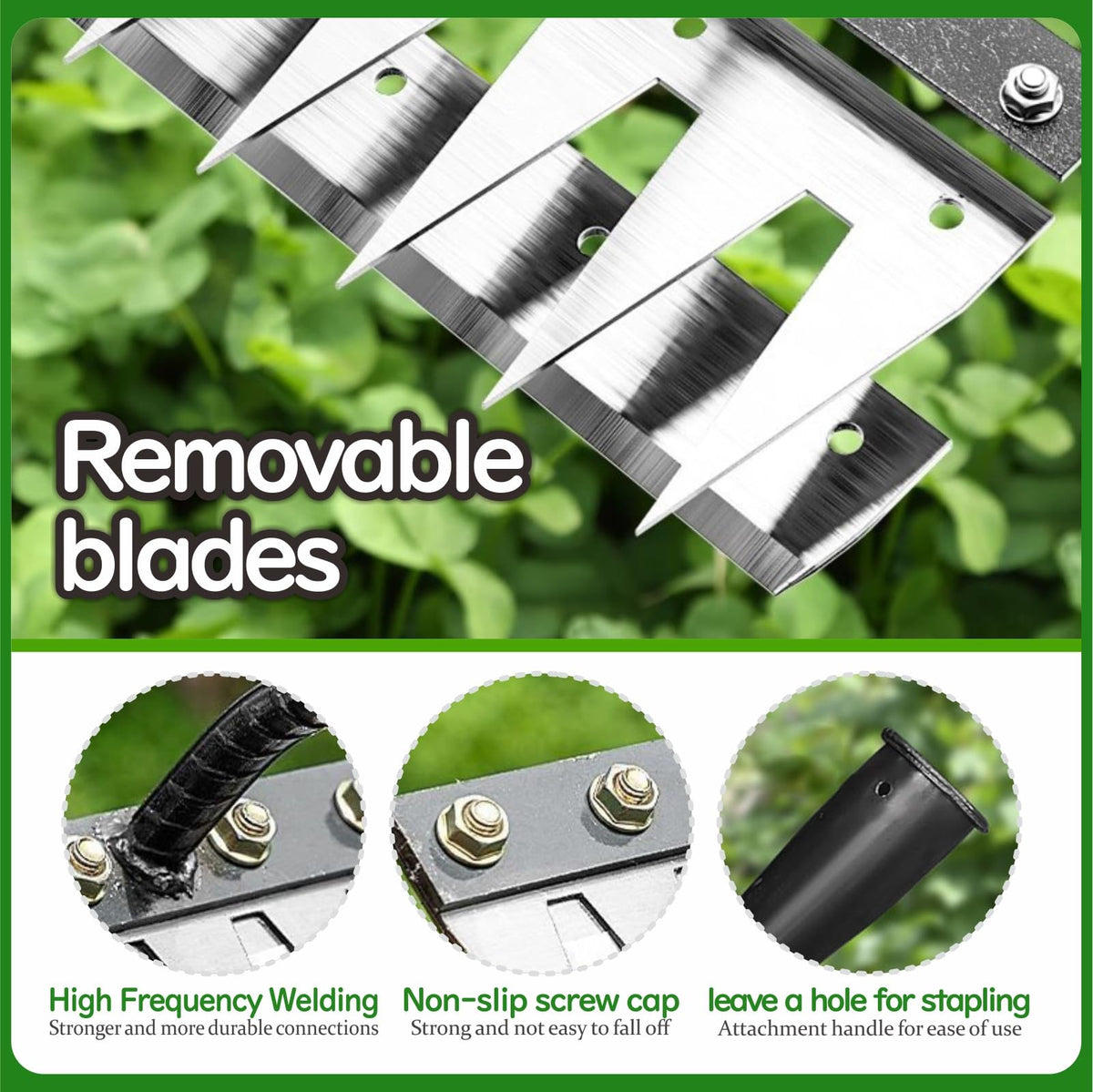 Wggkeep eight-teeth weed puller design grips tough roots effectively.