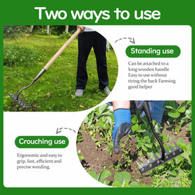 Wggkeep durable iron construction promises sturdy performance in the garden.