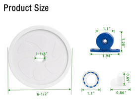 WGLRRGU C80 turbine bearings support quiet, reliable operation in pool cleaners.