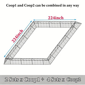 WGOHOSE spliced-segmented panels form a sturdy run.